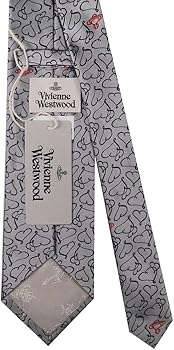 Amazon | [ヴィヴィアンウエストウッド] ネクタイ シルバー系 81050004